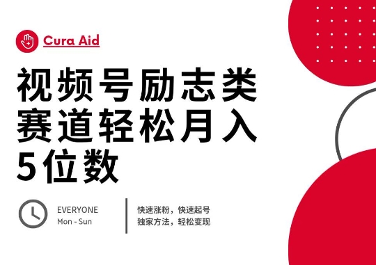 视频号励志类赛道快速涨粉500+，快速起号，轻松变现月入过W-聚成轻创